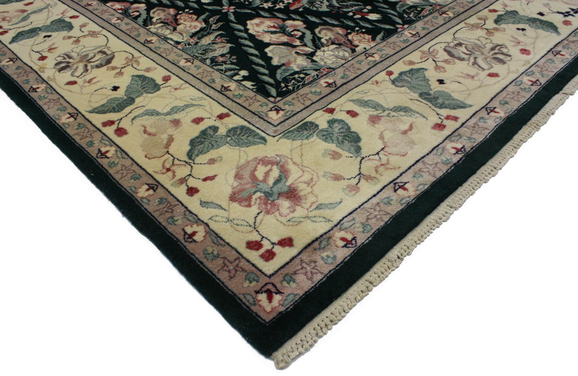 8 x 10 Vintage Chinese Floral Rug 76666