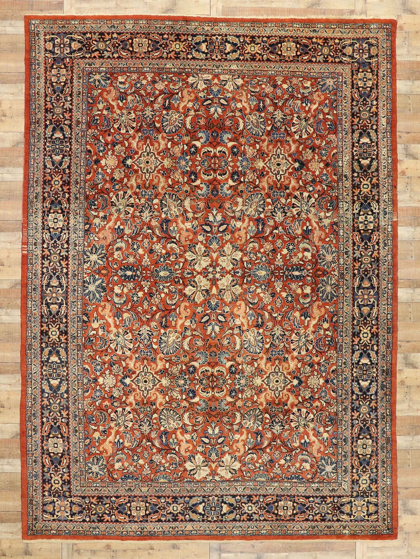 10 x 14 Antique Persian Mahal Rug 76710