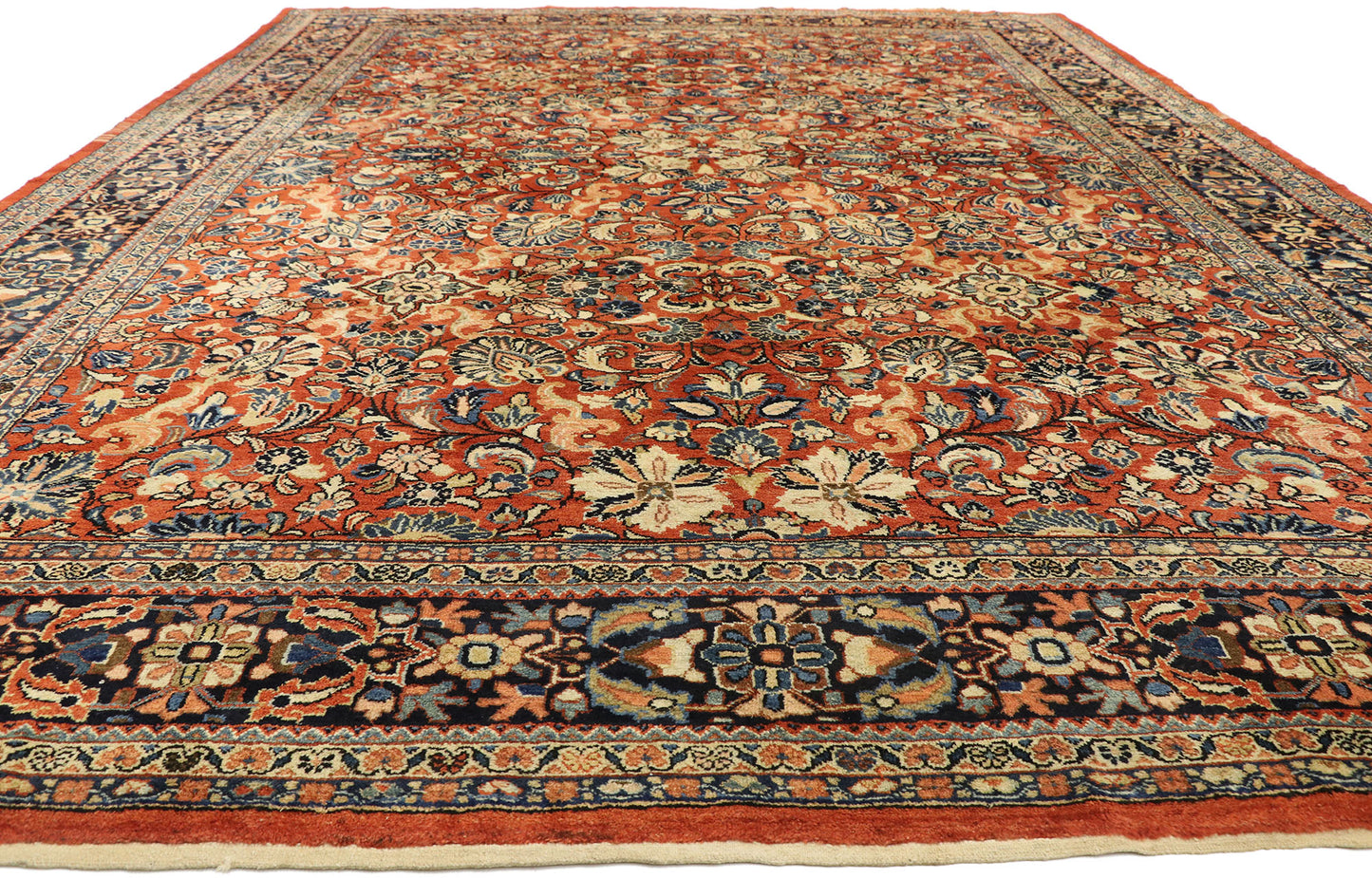 10 x 14 Antique Persian Mahal Rug 76710