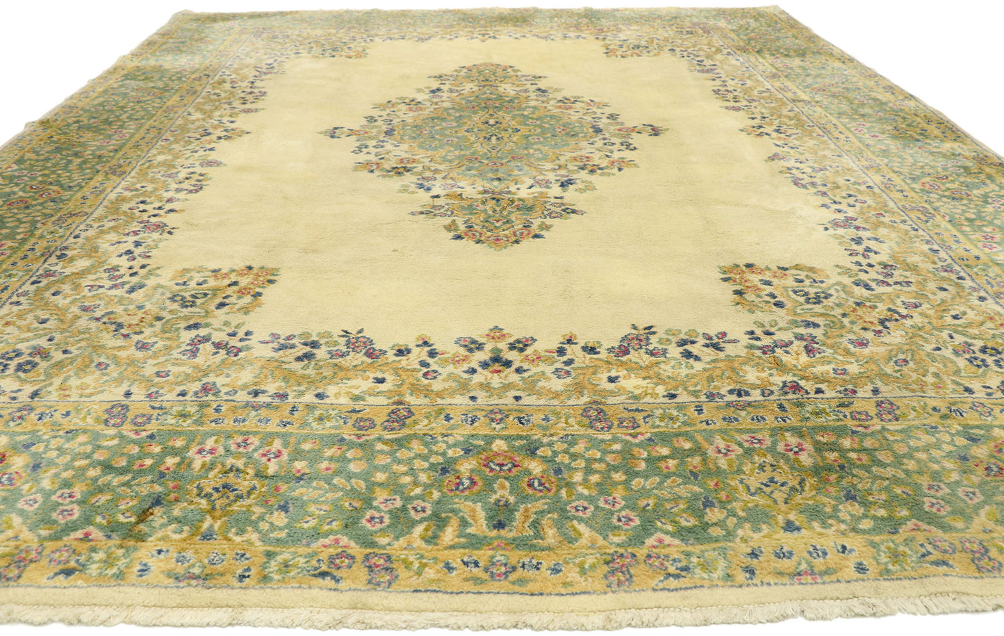 9 x 12 Vintage Kerman Rug 76735
