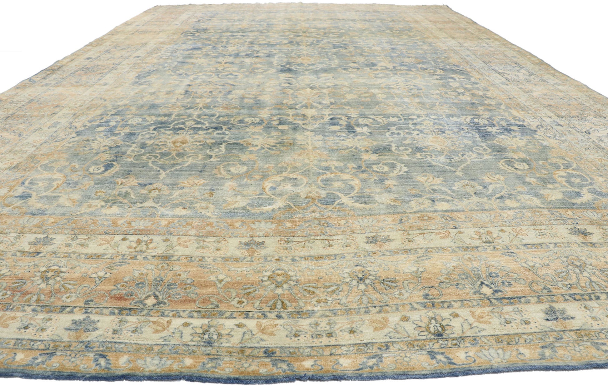 12 x 19 Antique Persian Kerman Rug 76737