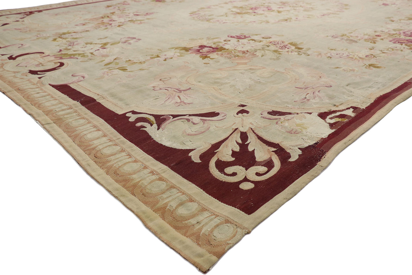 11 x 15 Antique French Aubusson Rug 76740