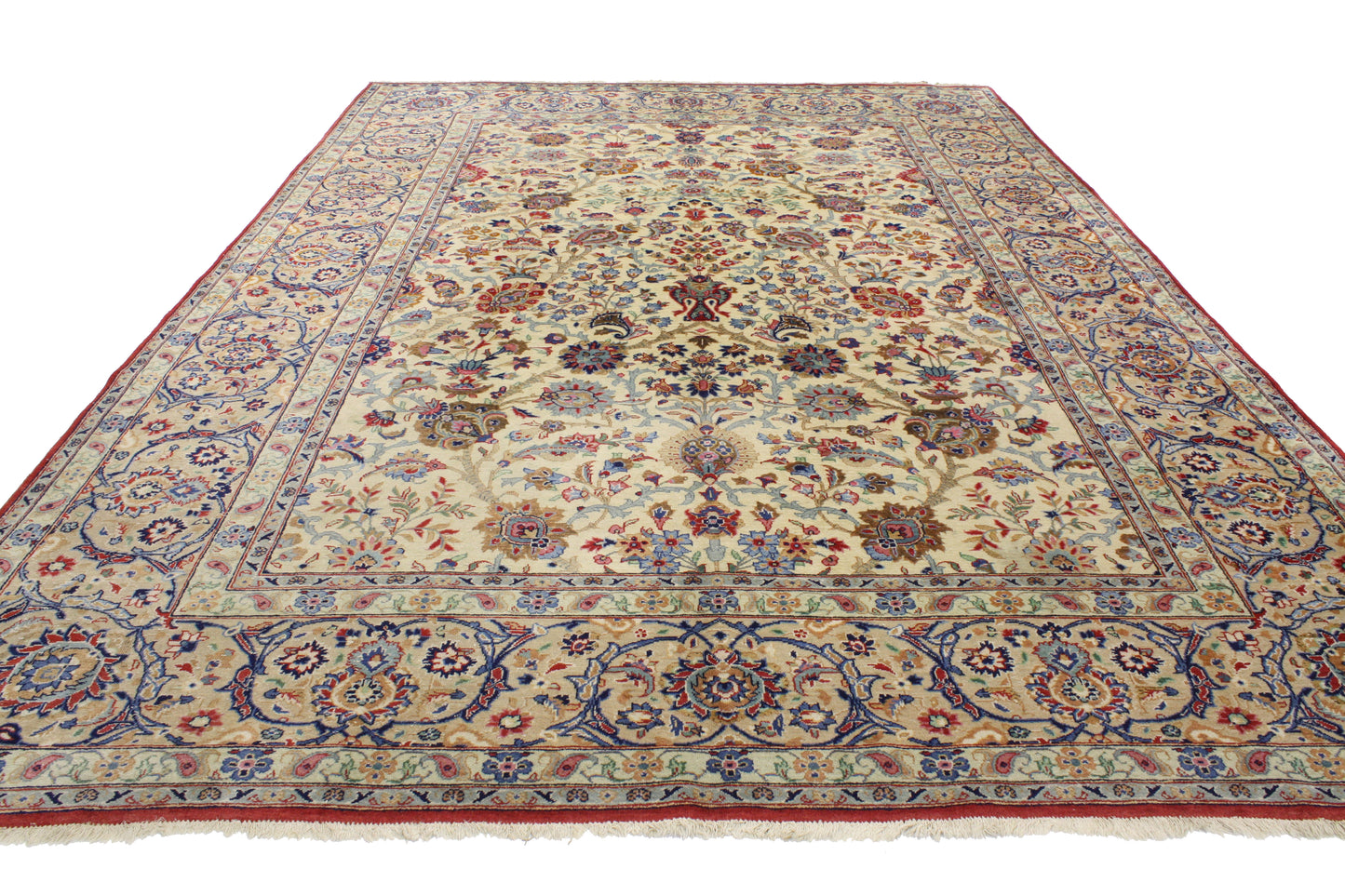 9 x 12 Vintage Kashan Rug 76749