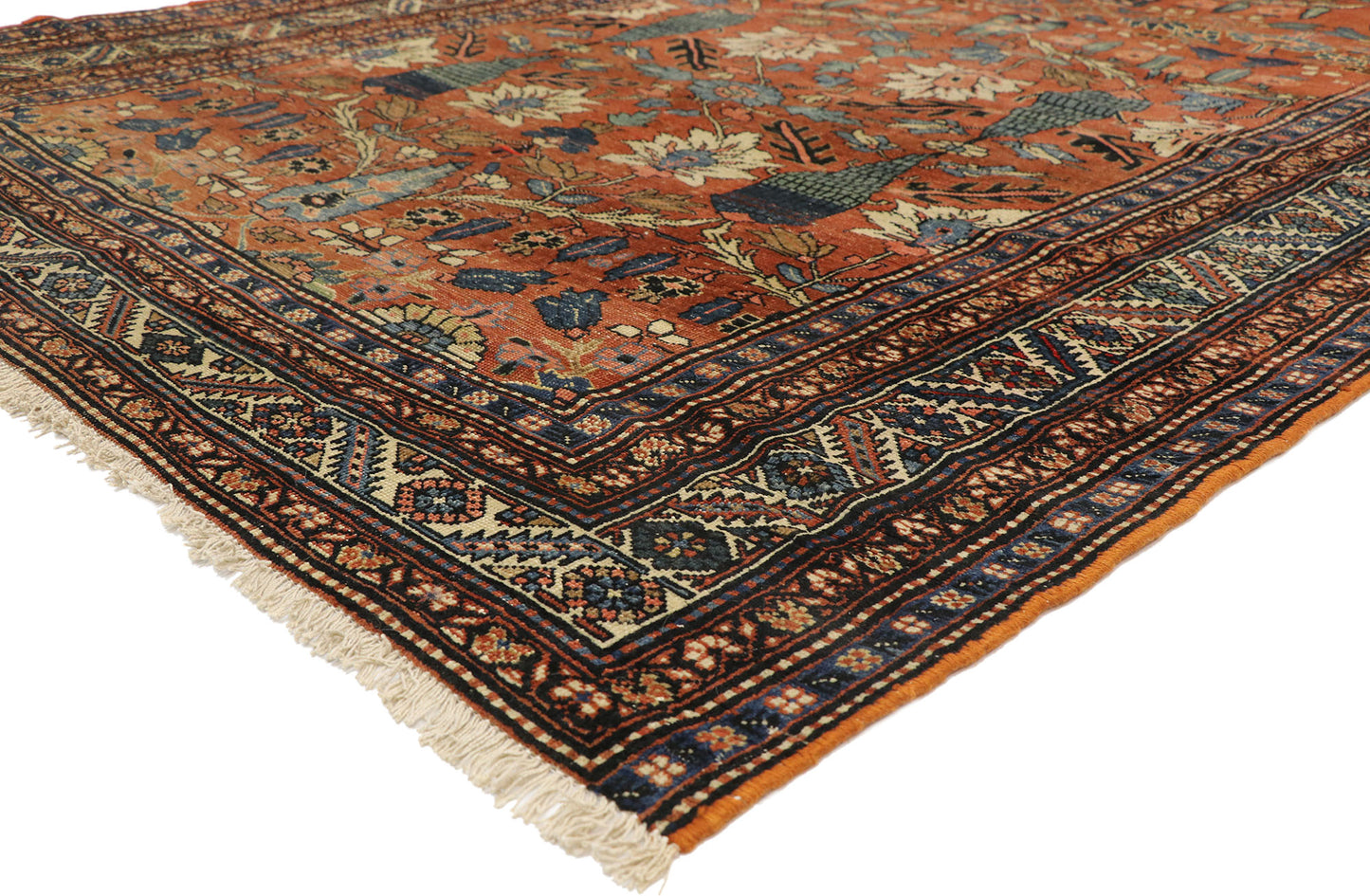 6 x 15 Antique Bakshaish Rug 76754