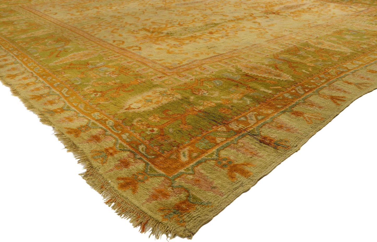 11 x 10 Antique Turkish Oushak Rug 76764