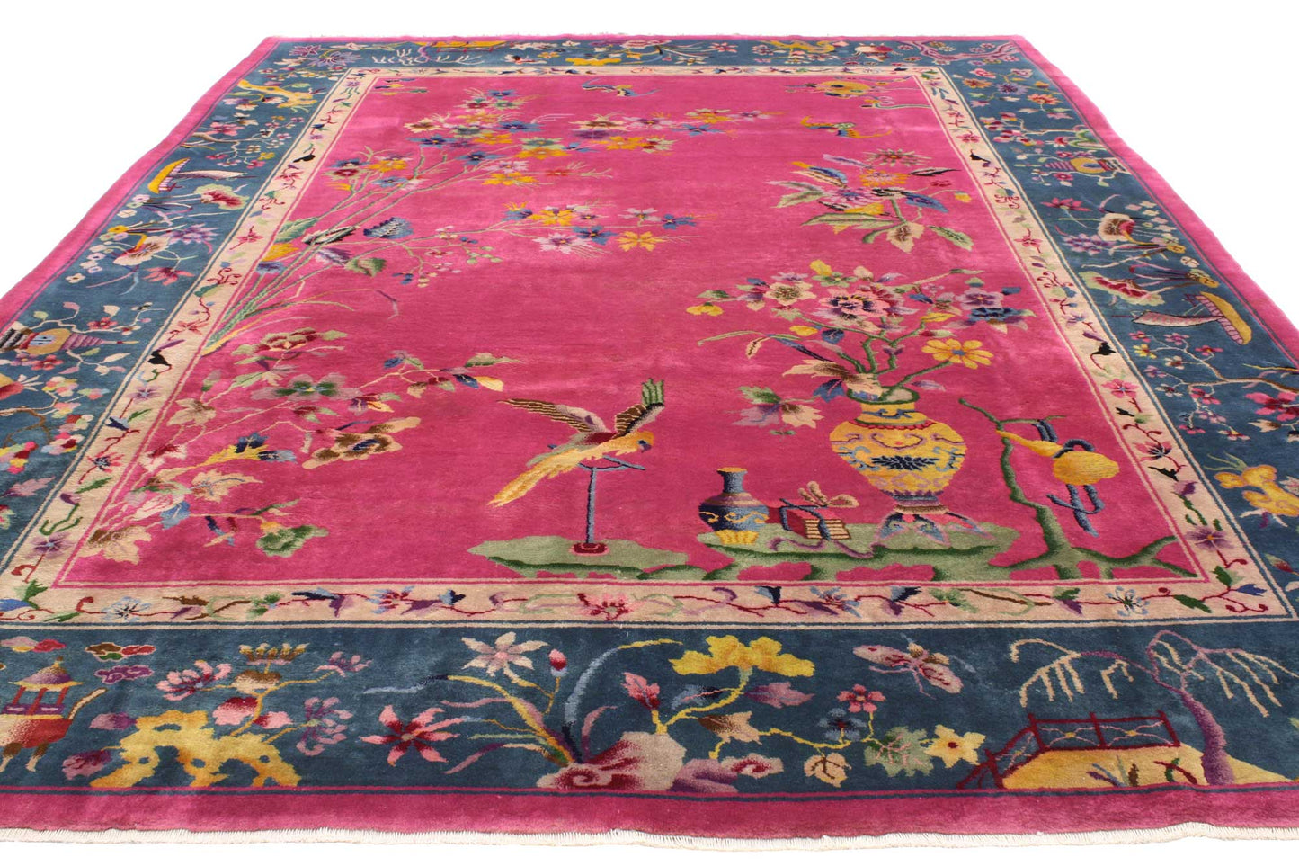 9 x 11 Antique Chinese Art Deco Rug 76765