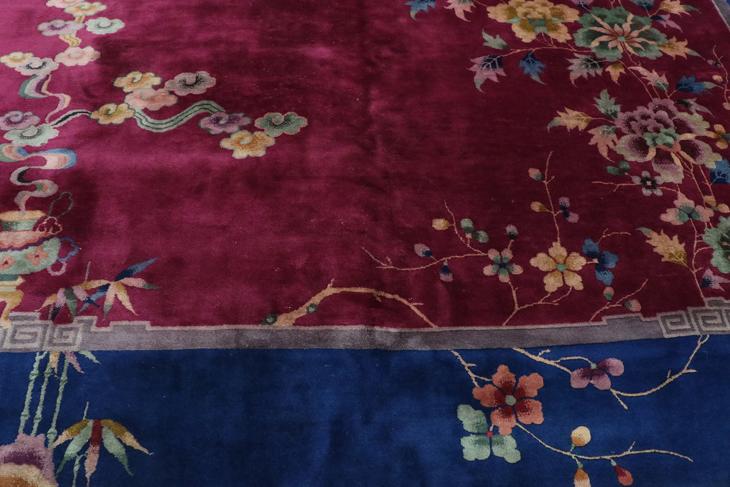 9 x 11 Antique Chinese Art Deco Rug 76766