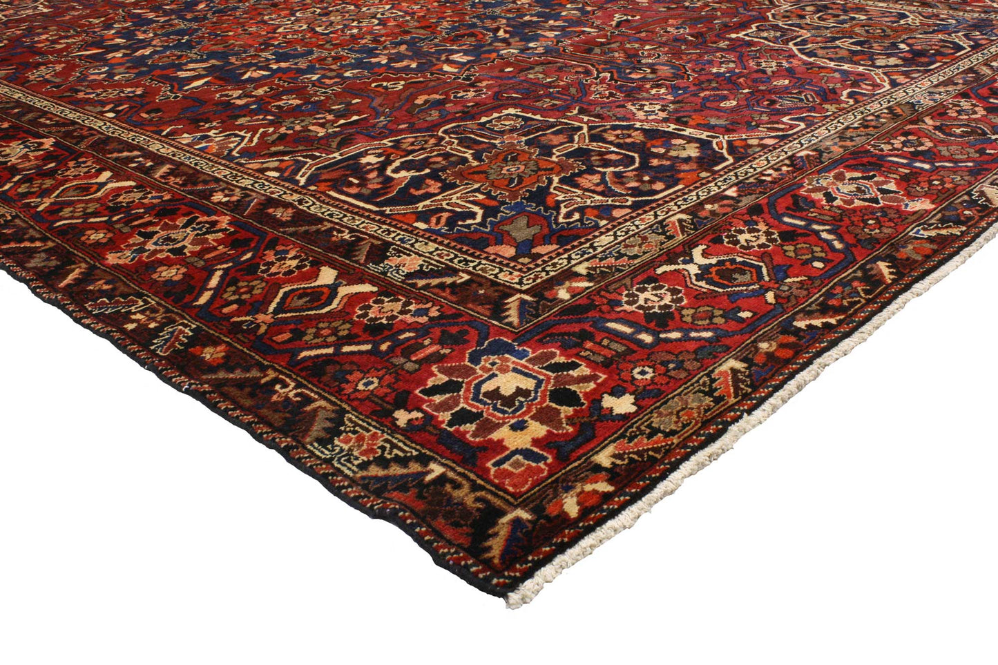 11 x 16 Vintage Persian Bakhtiari Rug 76778