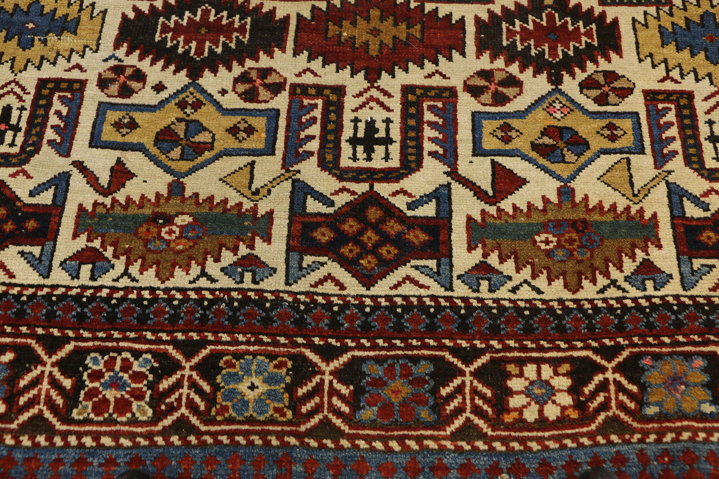 4 x 7 Antique Caucasian Shirvan Rug 76782