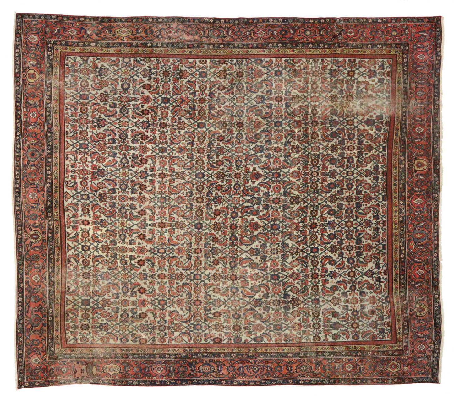 14 x 16 Antique Persian Mahal Rug 76790