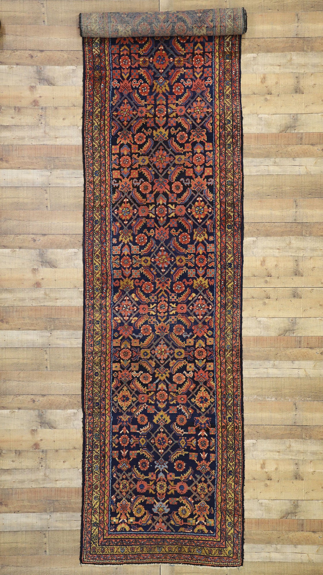 4 x 17 Antique Malayer Rug 76805
