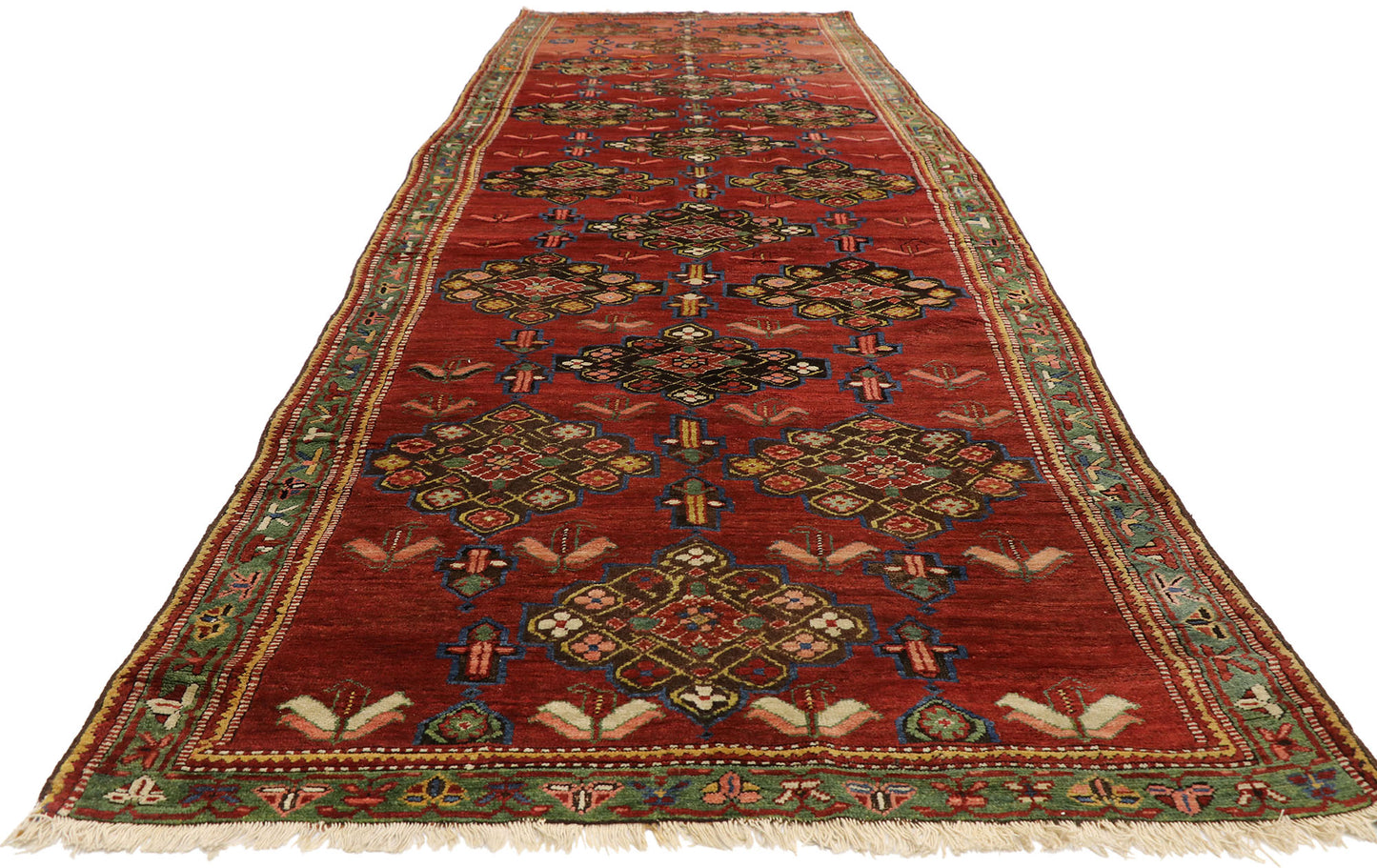5 x 15 Antique Persian Karabagh Rug 76832
