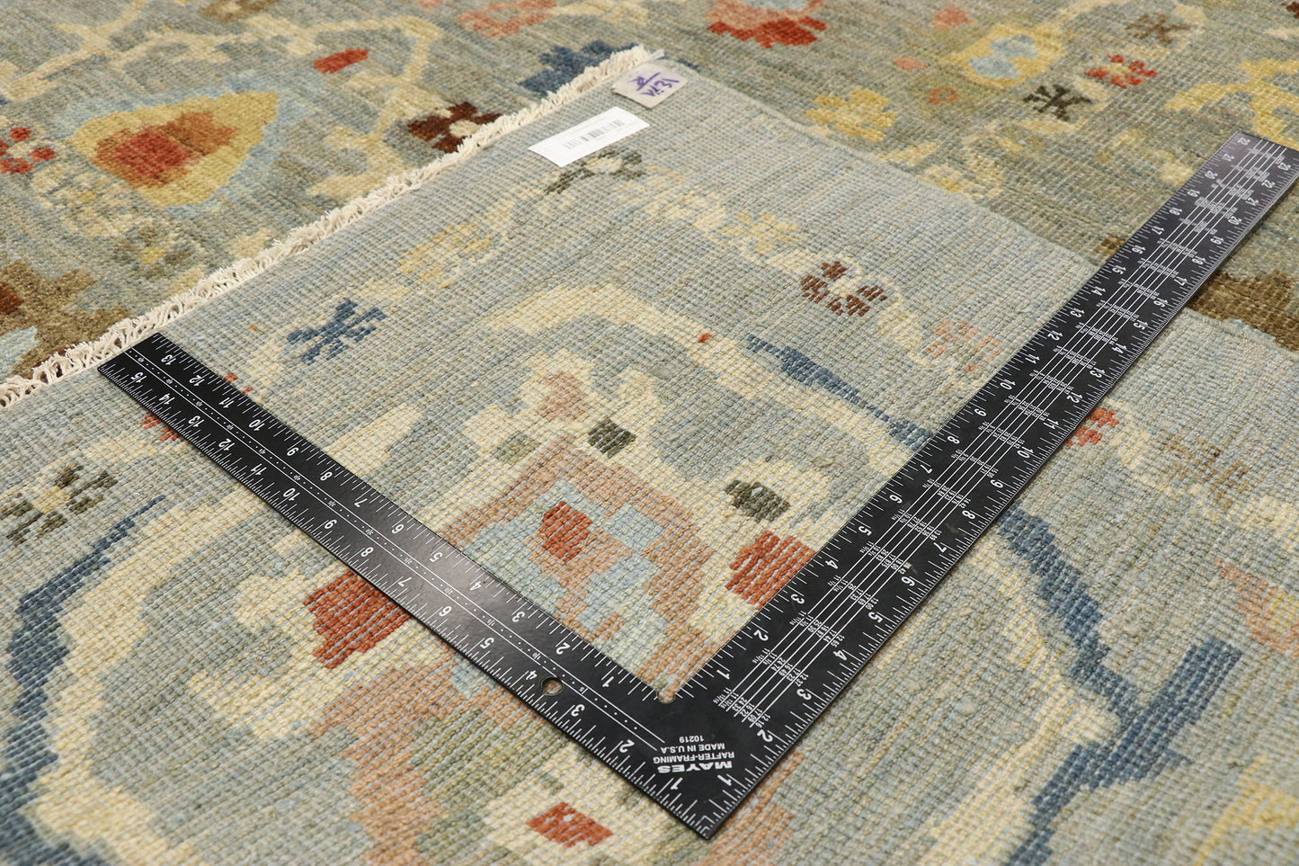 12 x 15 Modern Blue Persian Sultanabad Rug 76835