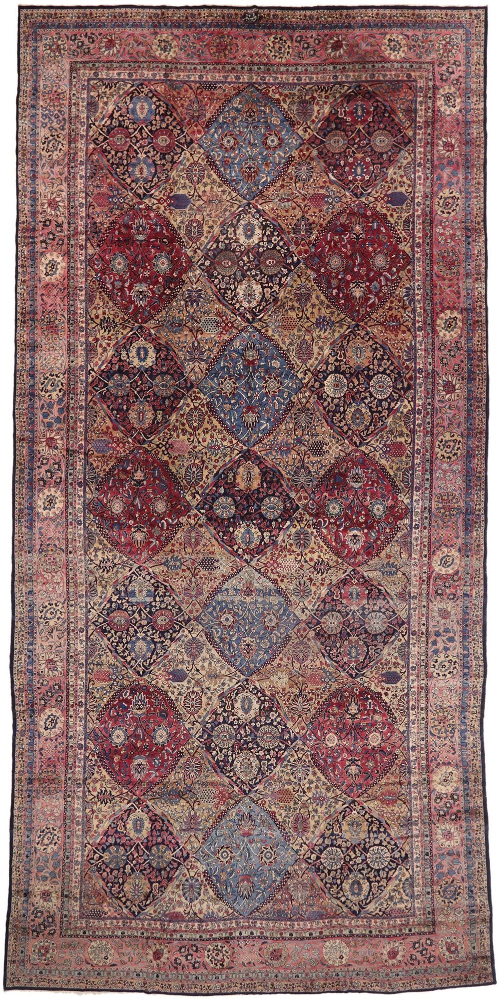 11 x 24 Antique Persian Kerman Rug 76837