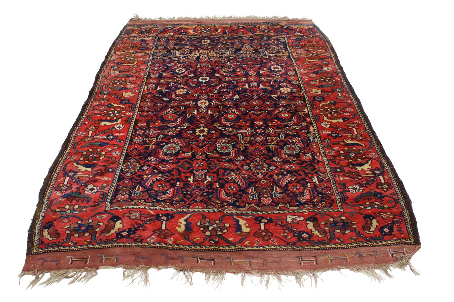 5 x 7 Antique Kurd Rug 76848