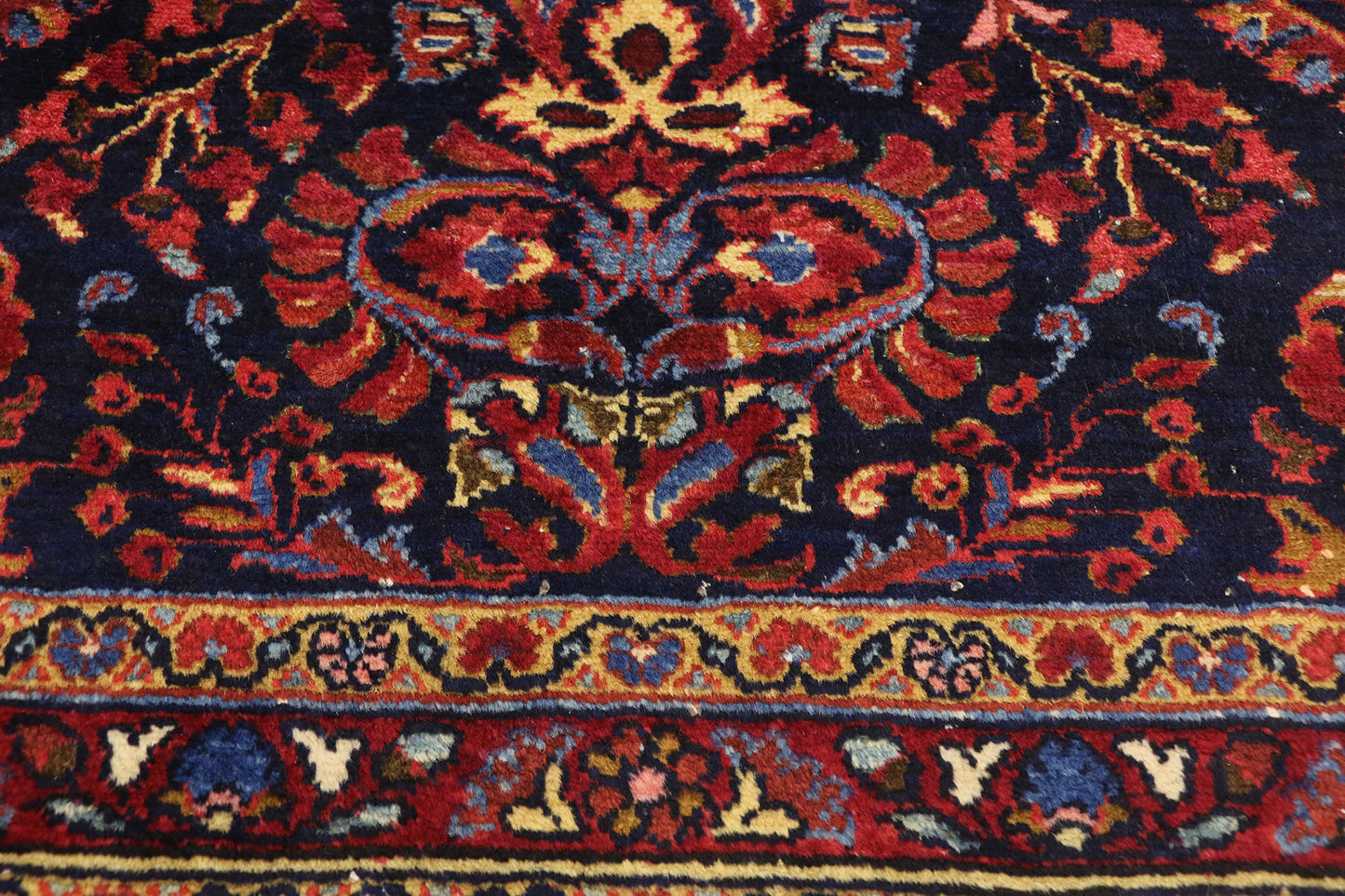 4 x 5 Antique Persian Lilihan Rug 76857