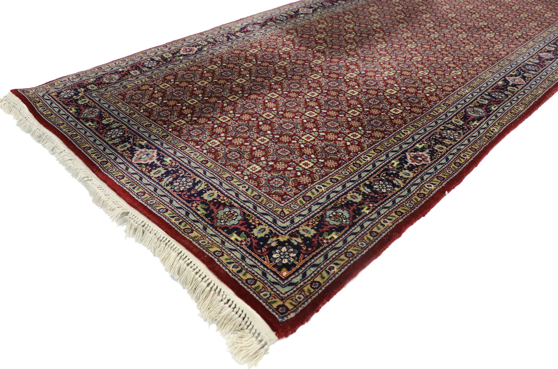 3 x 8 Vintage Chinese Tabriz Runner 76868