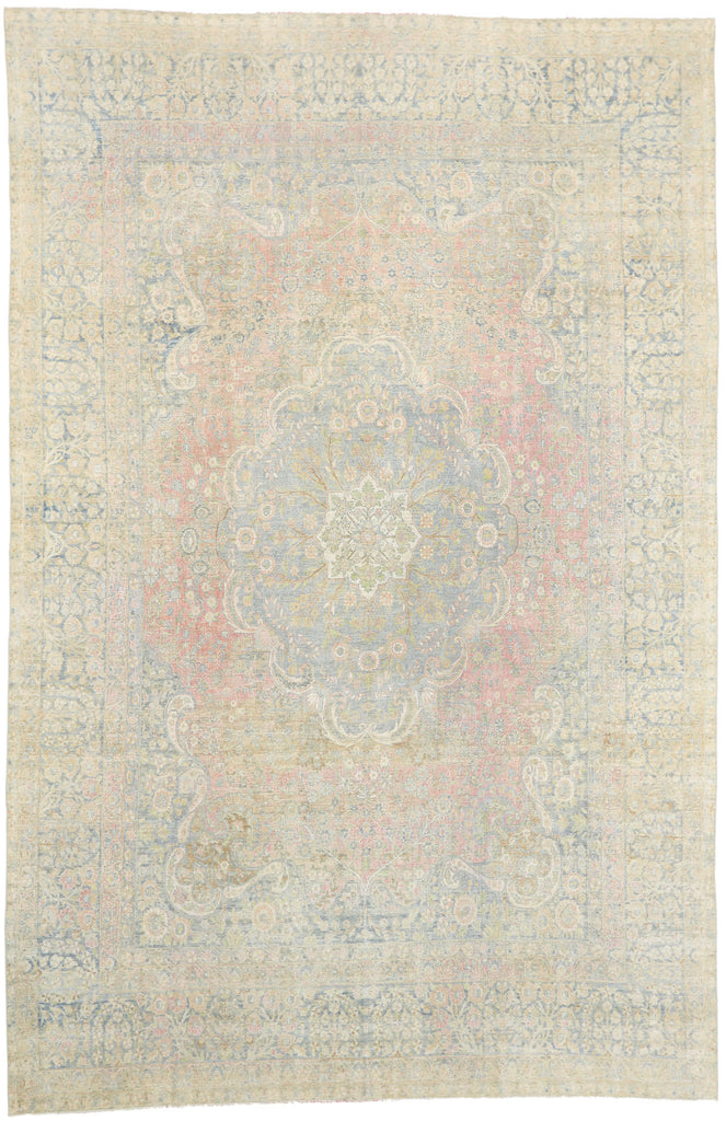 11 x 16 Antique Persian Yazd Rug 76889