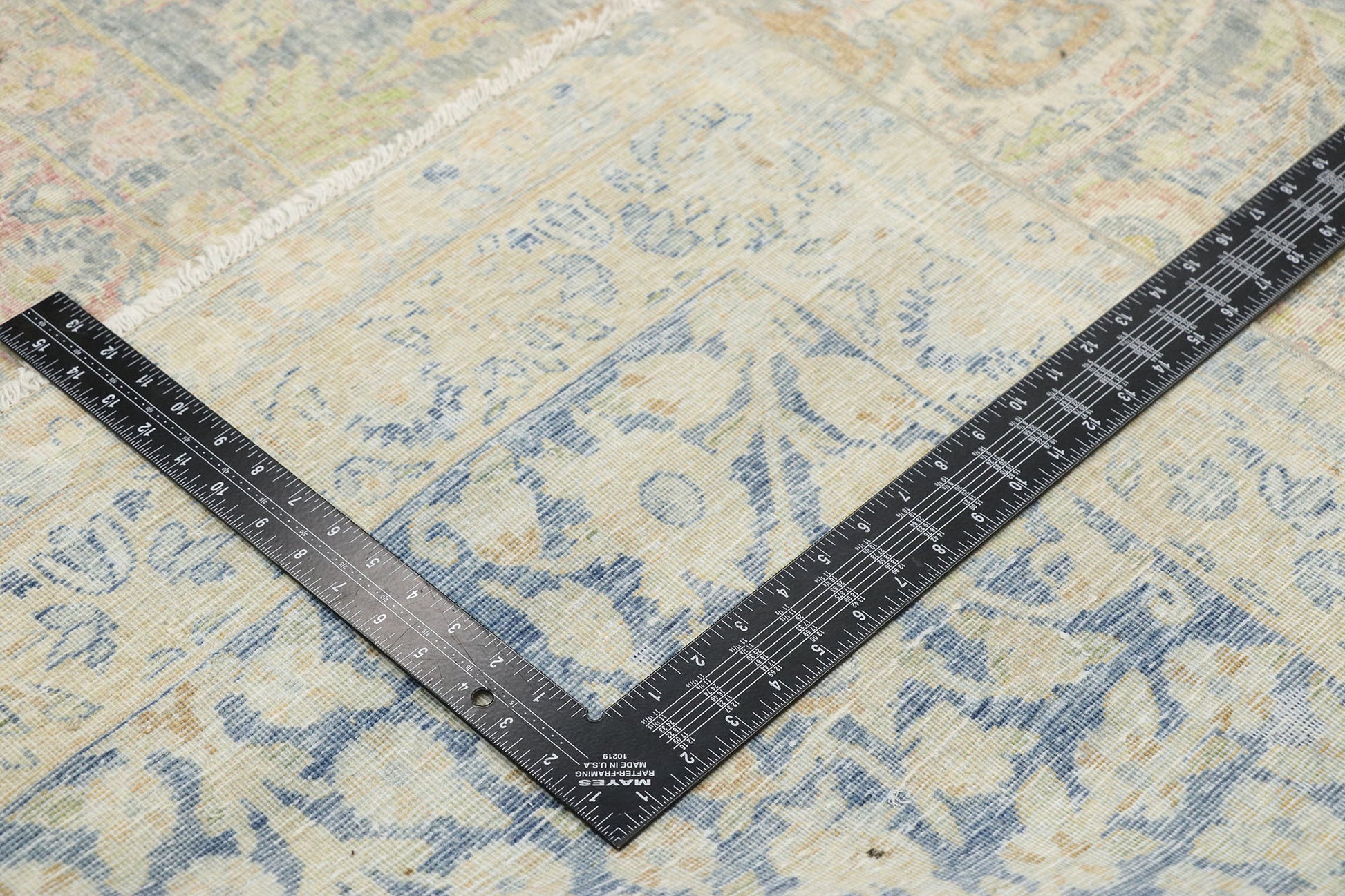 11 x 16 Antique Persian Yazd Rug 76889