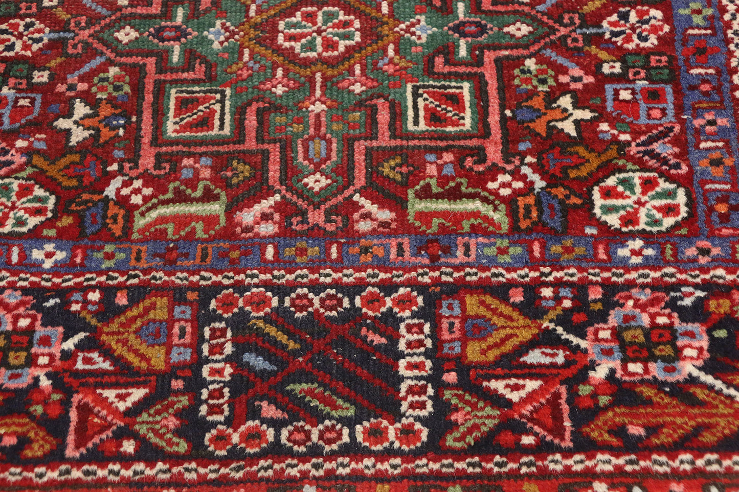 3 x 4 Vintage Persian Heriz Rug 76895