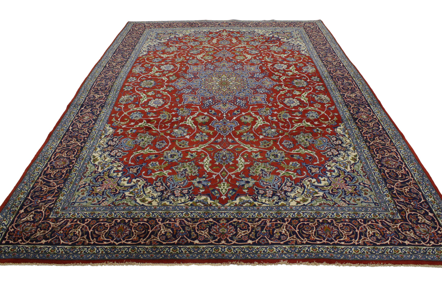 7 x 10 Vintage Isfahan Rug 76901