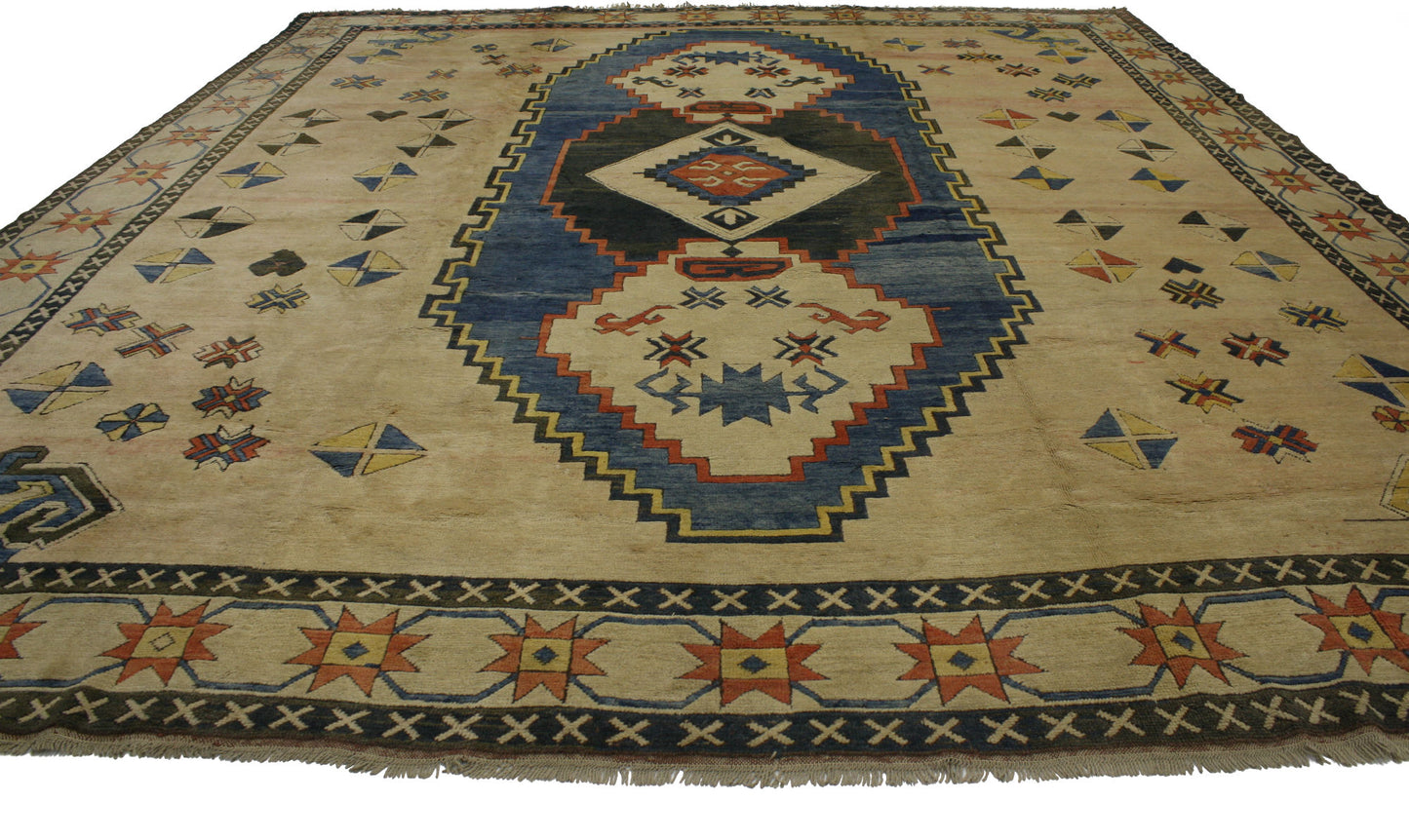 13 x 15 Vintage Oushak Rug 76904