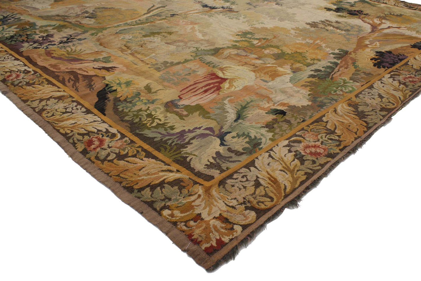 10 x 11 Antique French Tapestry 76930
