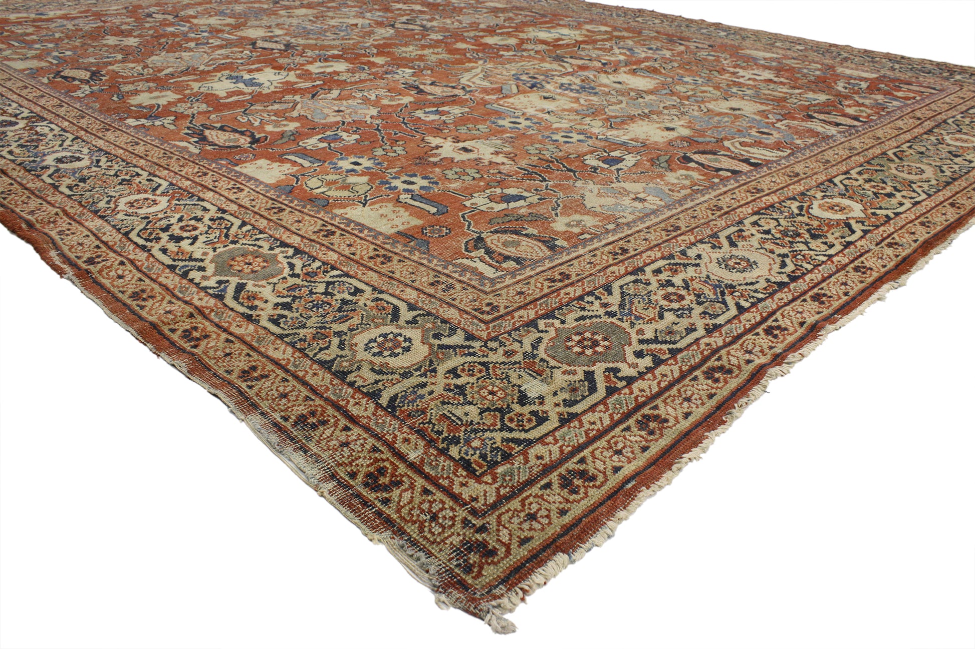 11 x 14 Antique Persian Sultanabad Rug 76939