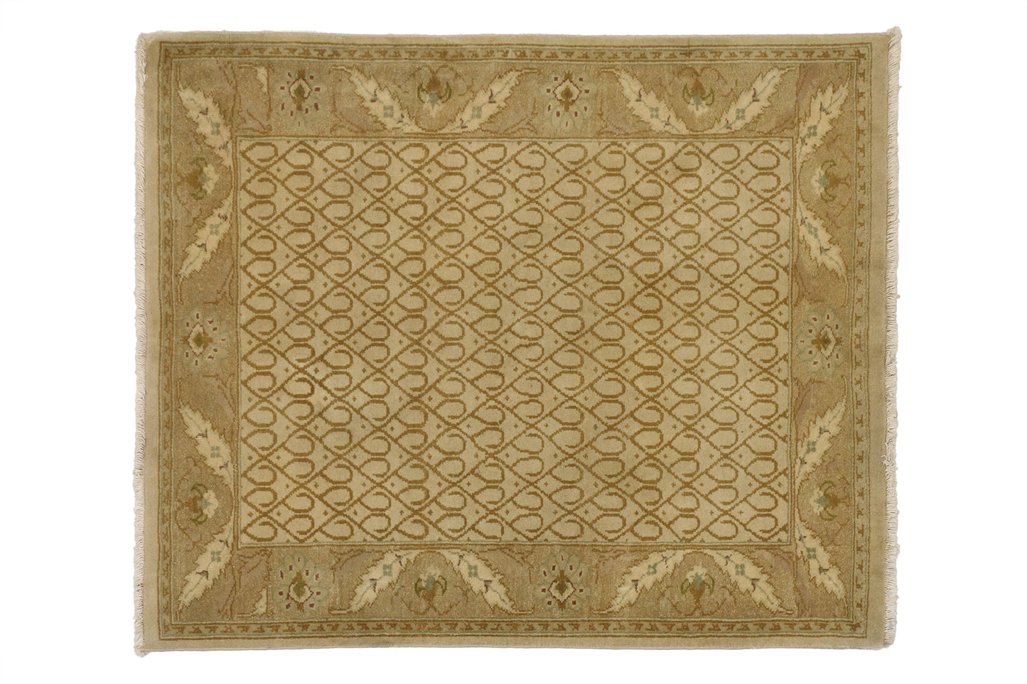 4 x 5 Vintage Indian Rug 76983