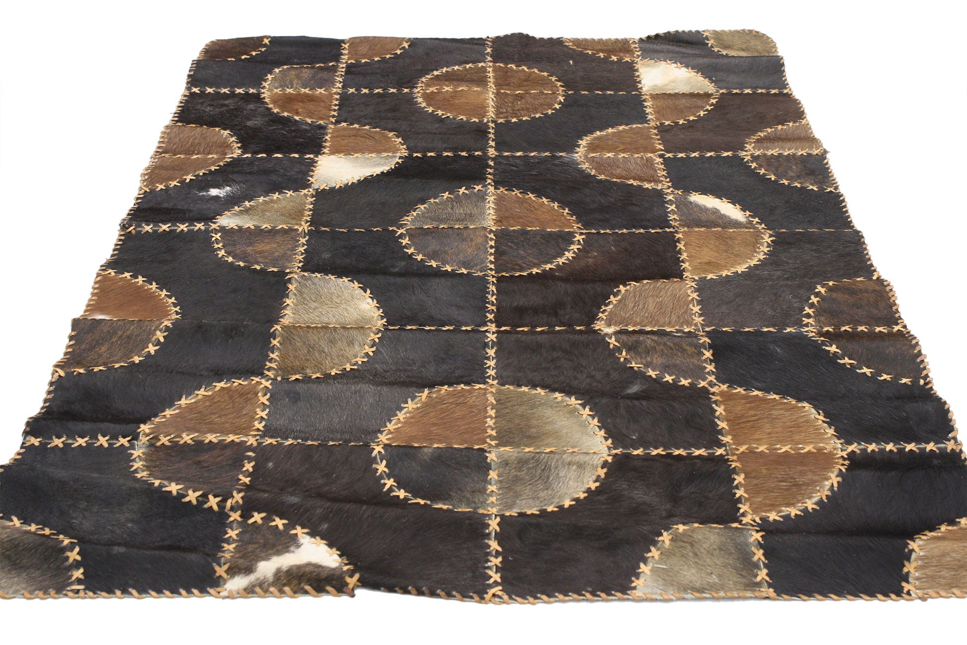 3 x 5 Leather Cowhide Rug 76987