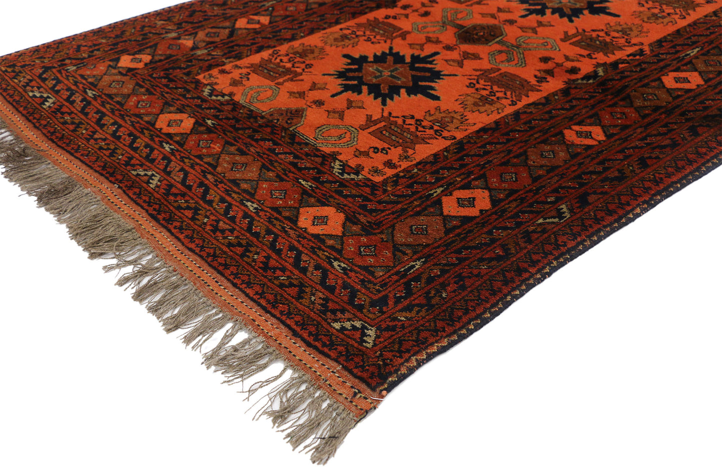 3 x 5 Vintage Afghan Rug 76990