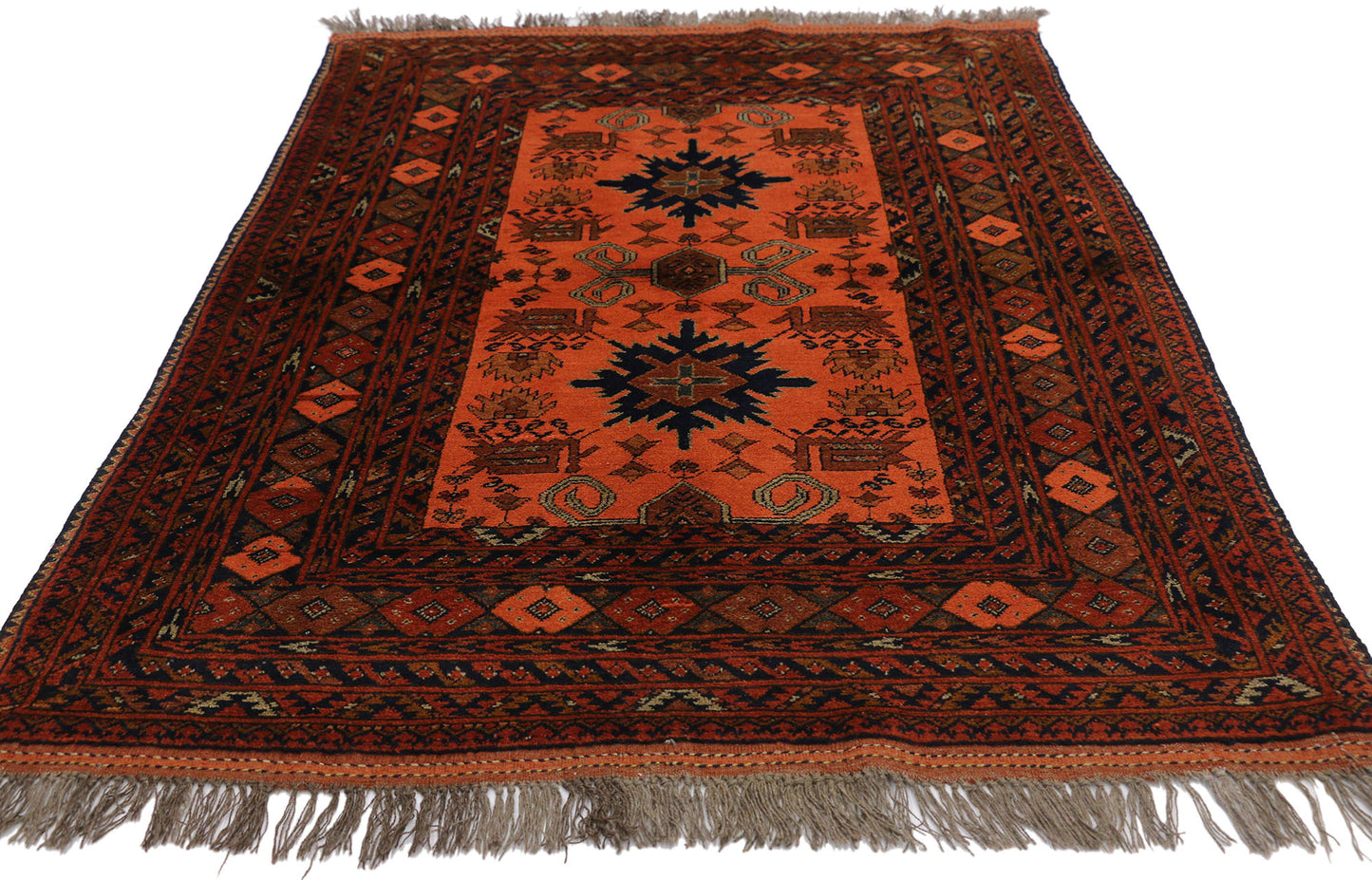 3 x 5 Vintage Afghan Rug 76990
