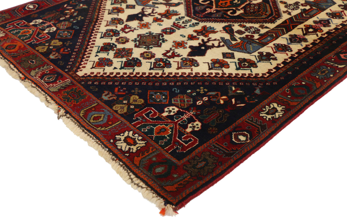 3 x 5 Vintage Persian Shiraz Rug 76992