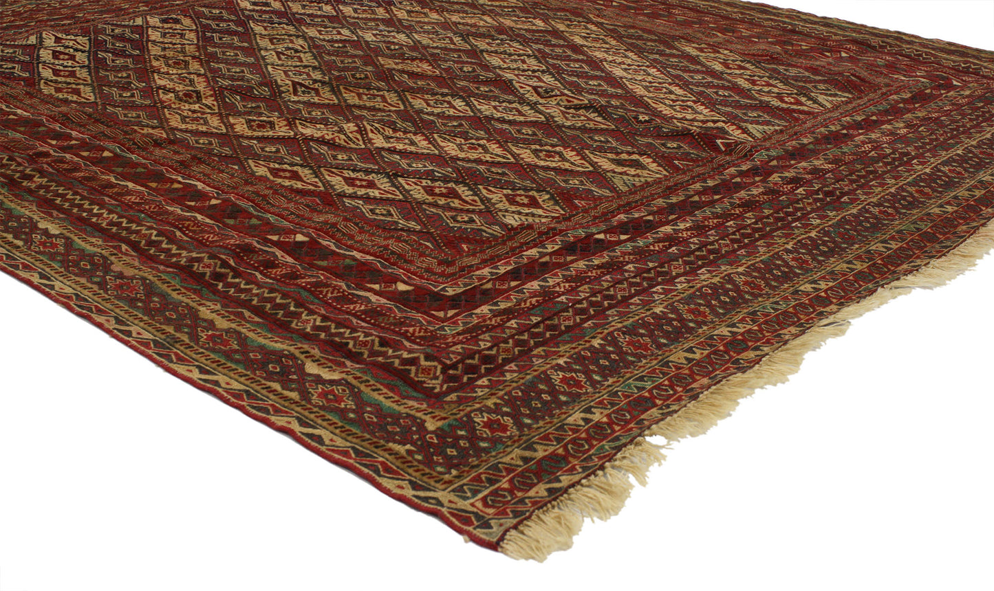 6 x 6 Vintage Afghan Rug 77004