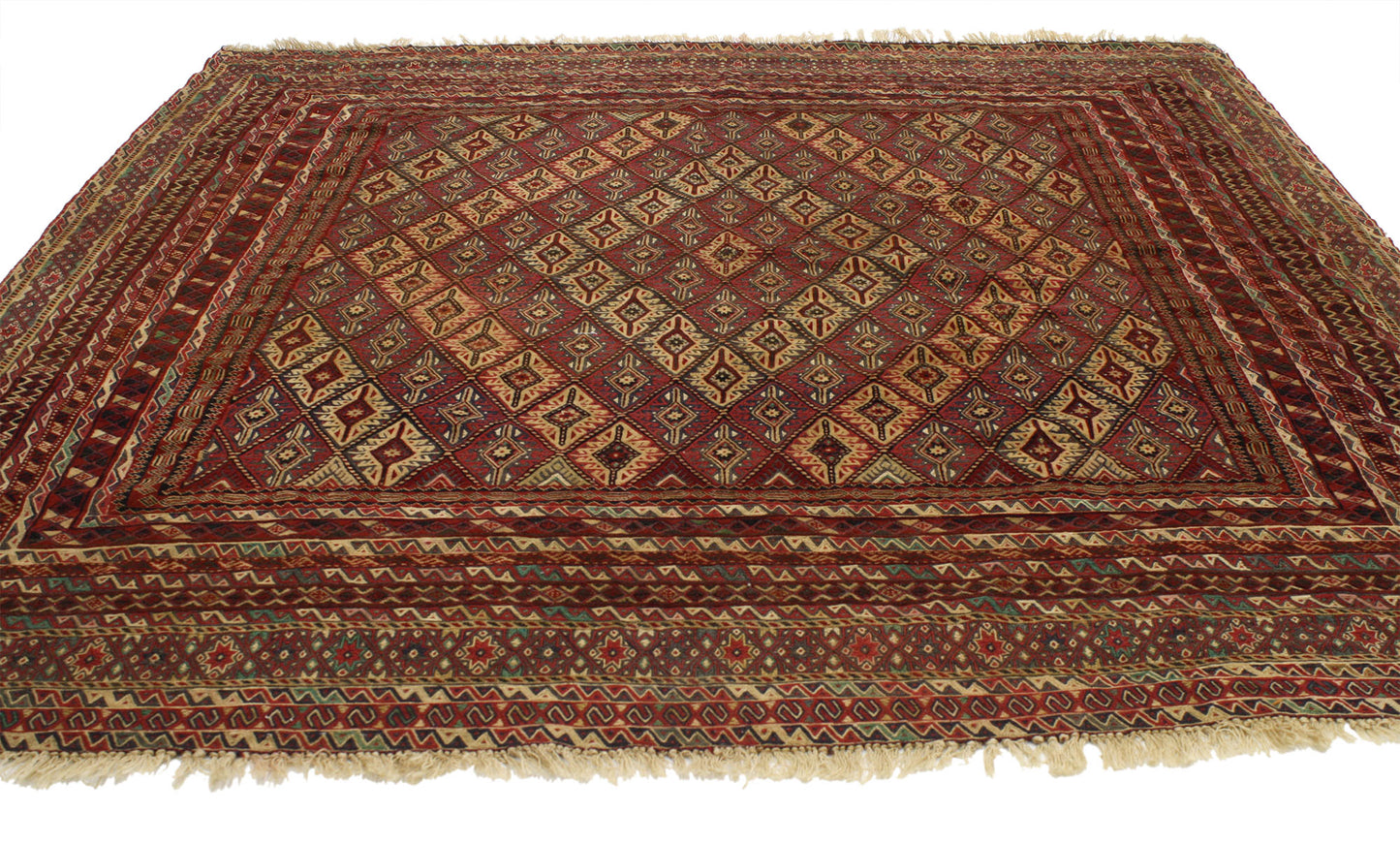 6 x 6 Vintage Afghan Rug 77004