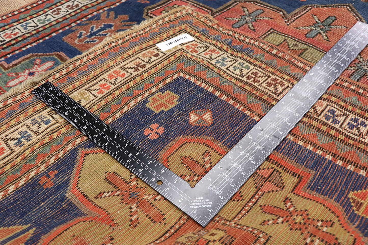 4 x 10 Antique Caucasian Kazak Rug 77013