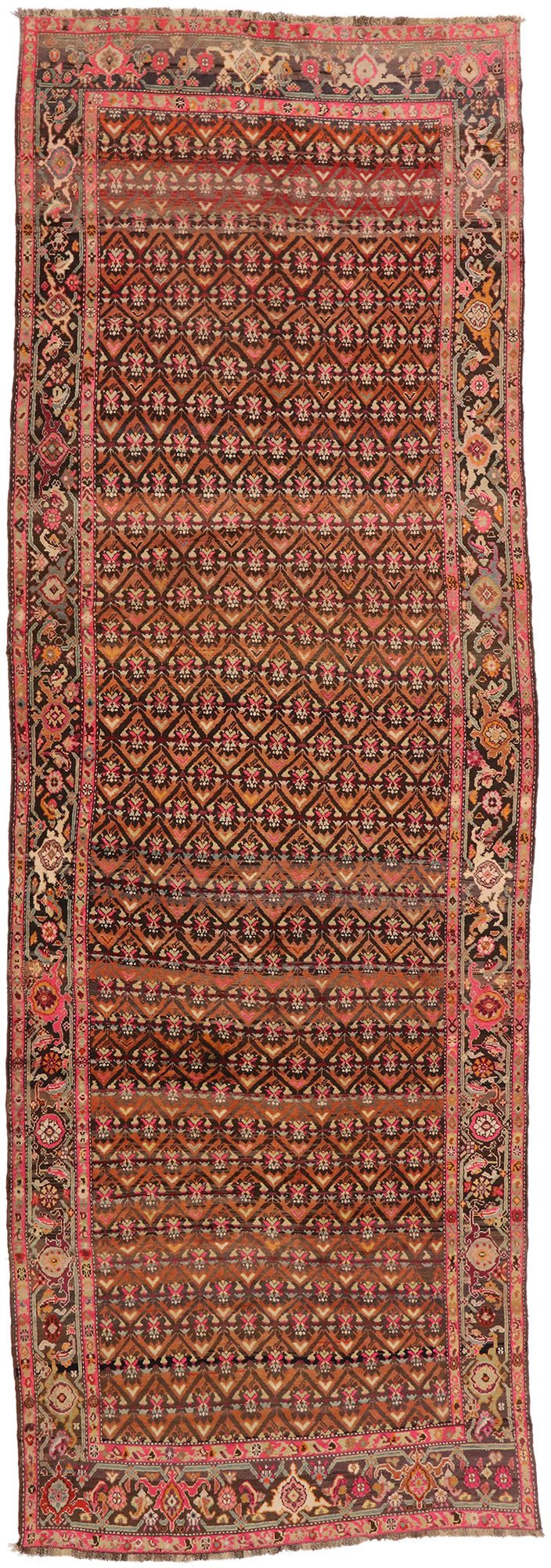 7 x 19 Antique Caucasian Karabagh Rug 77018