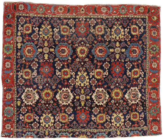 8 x 10 Antique Caucasian Azerbaijan Harshang Rug 77021