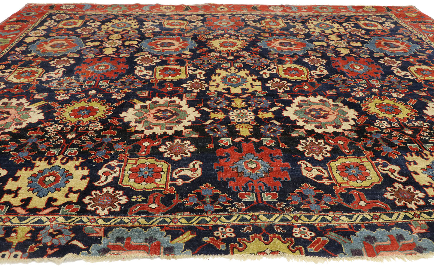8 x 10 Antique Caucasian Azerbaijan Harshang Rug 77021