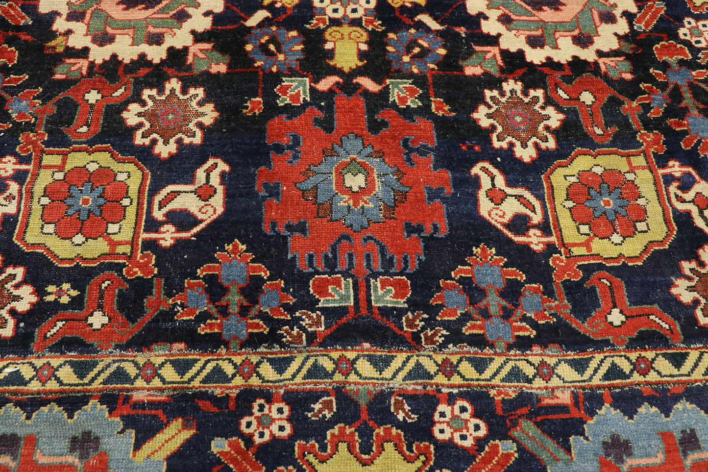 8 x 10 Antique Caucasian Azerbaijan Harshang Rug 77021