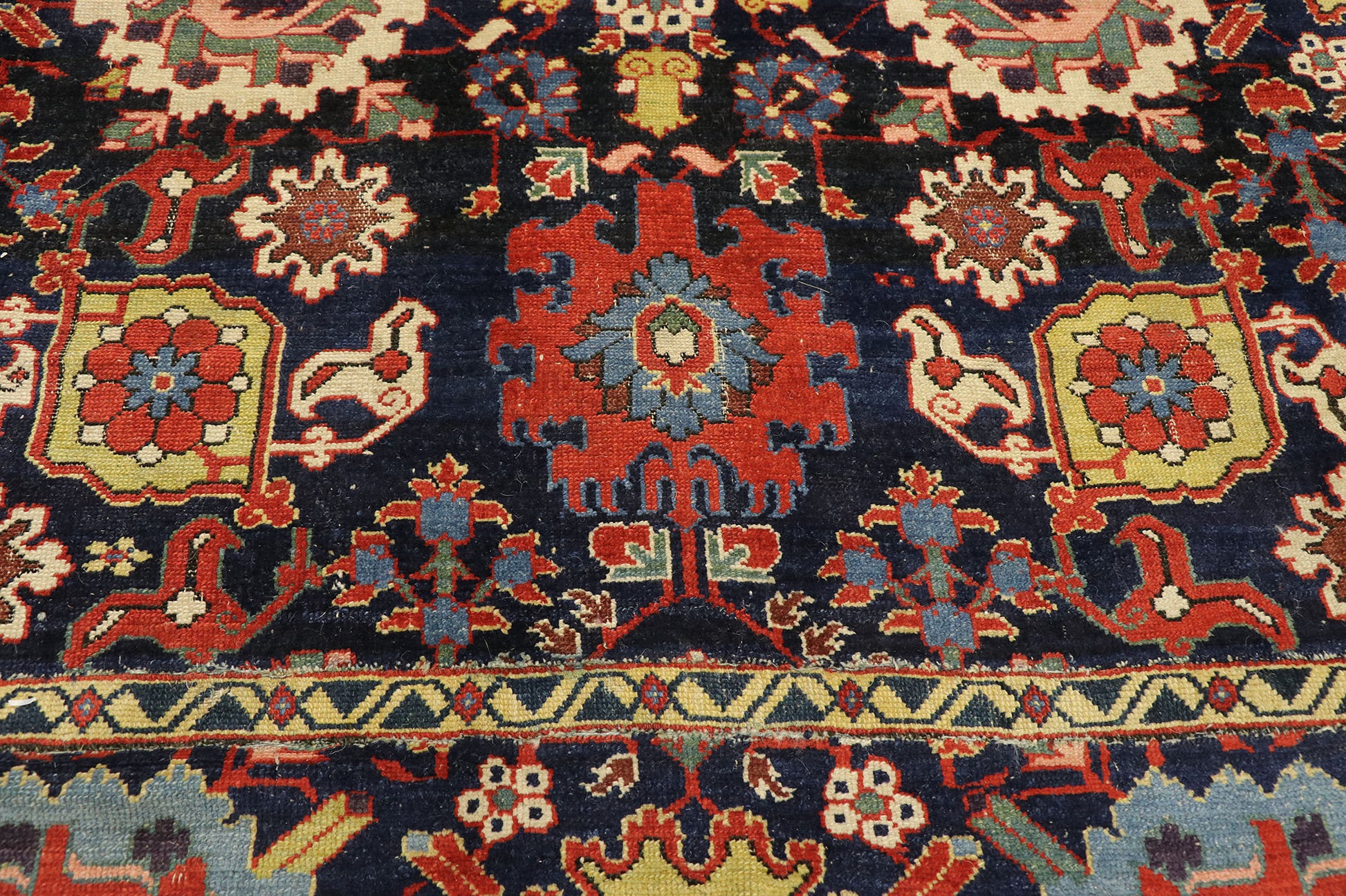 8 x 10 Antique Caucasian Azerbaijan Harshang Rug 77021