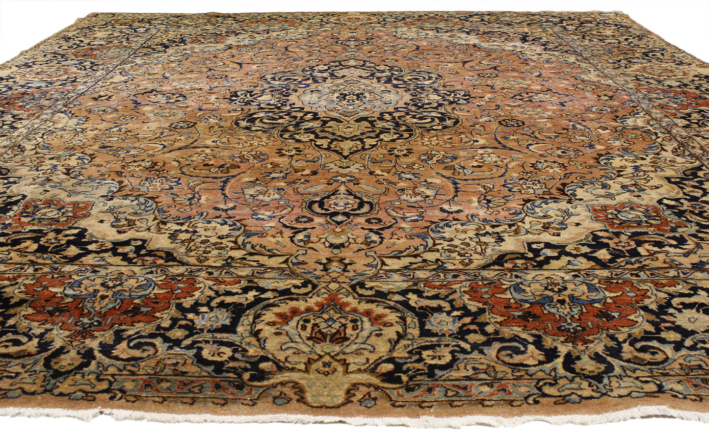 12 x 14 Antique Mashad Rug 77029
