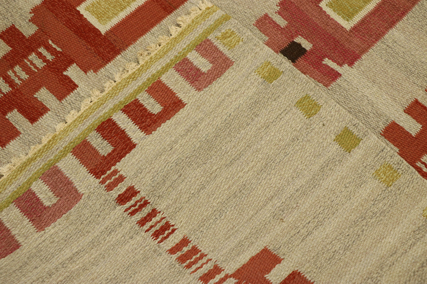 6 x 8 Vintage Scandinavian Swedish Kilim Rug 77038