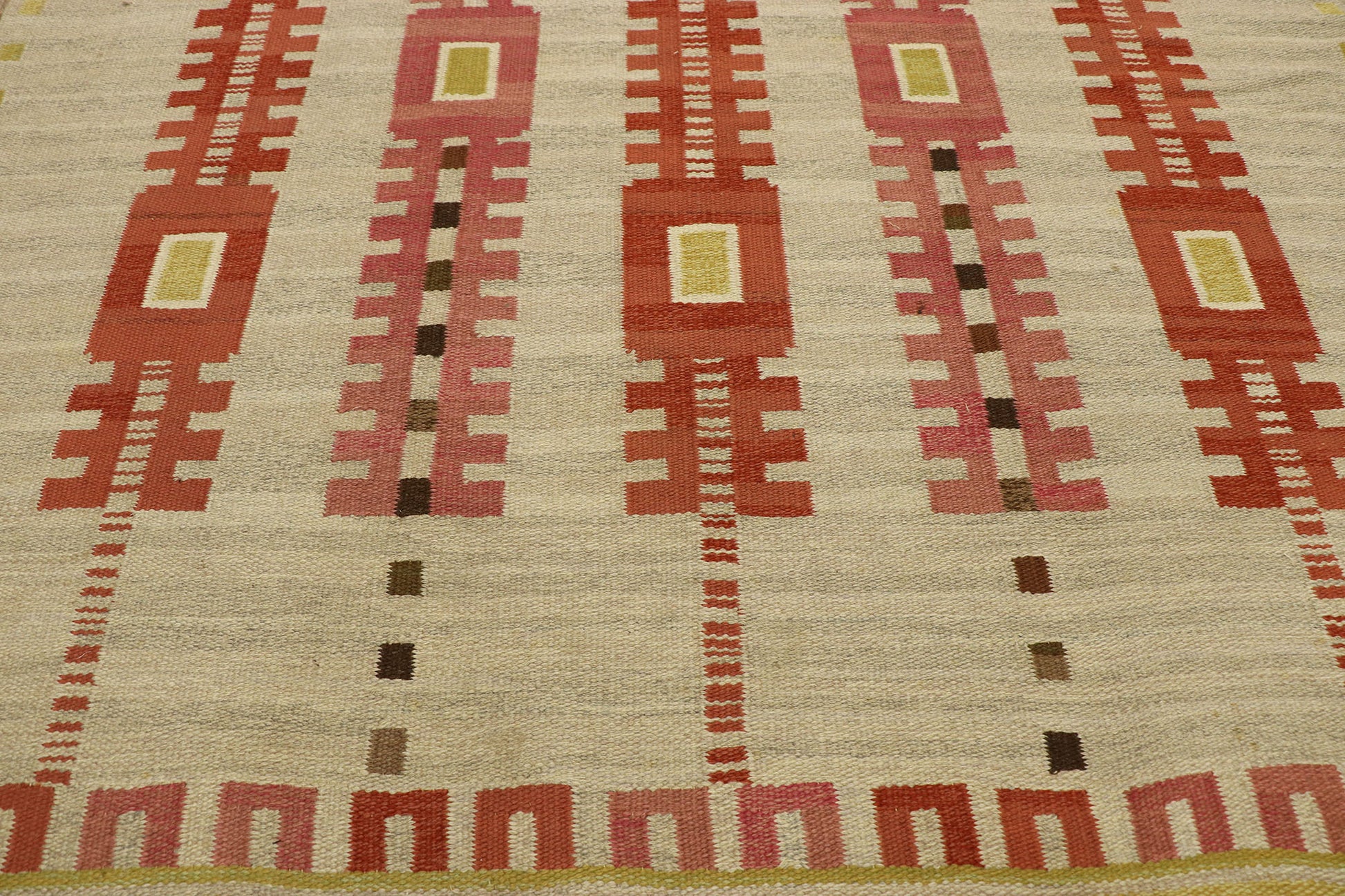 6 x 8 Vintage Scandinavian Swedish Kilim Rug 77038