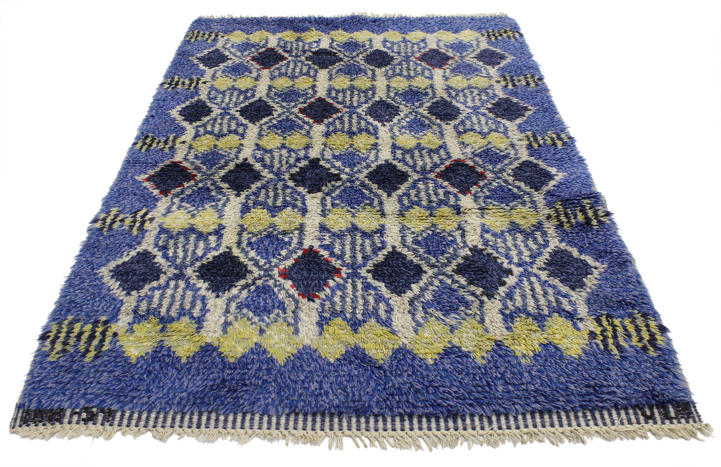 3 x 5 Vintage Swedish Rya Rug 77041