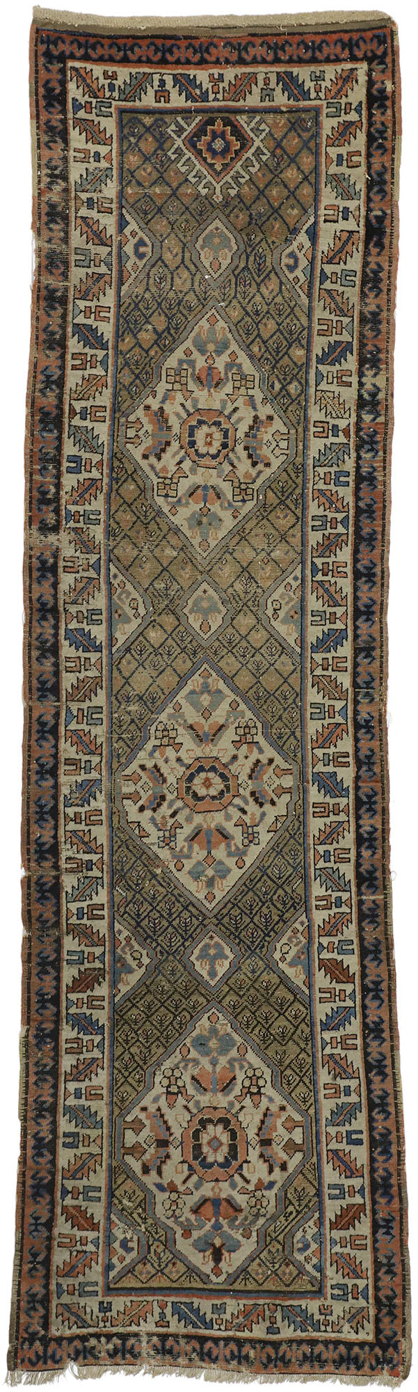 3 x 11 Antique Caucasian Kazak Rug 77058