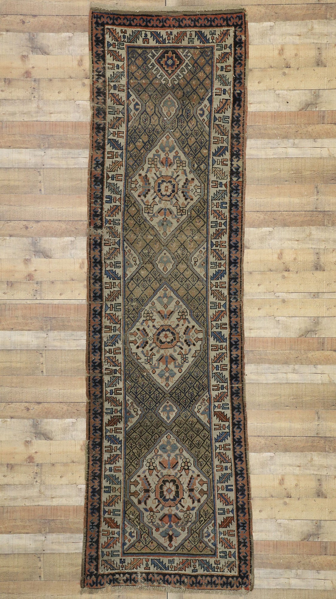 3 x 11 Antique Caucasian Kazak Rug 77058