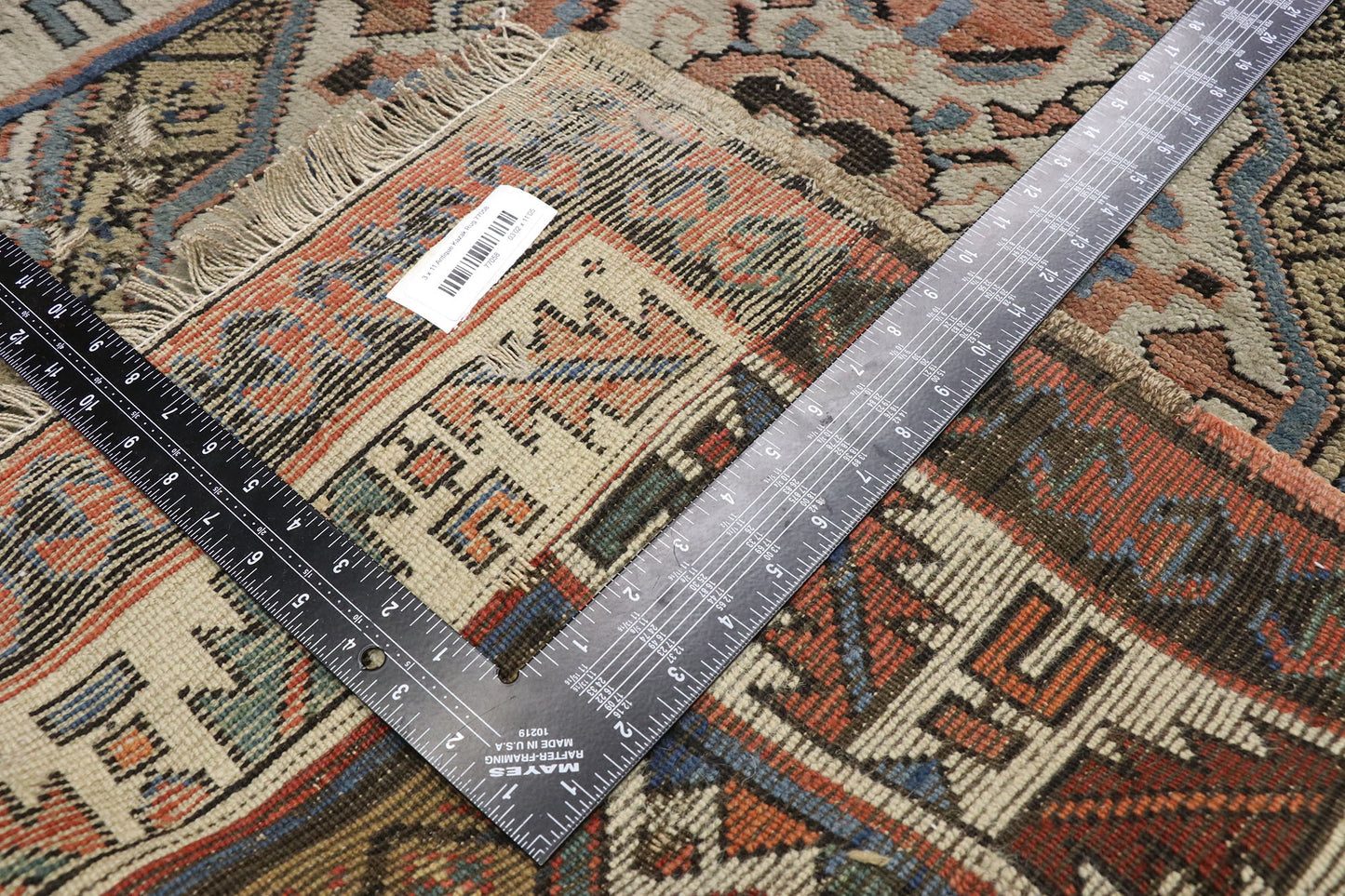 3 x 11 Antique Caucasian Kazak Rug 77058