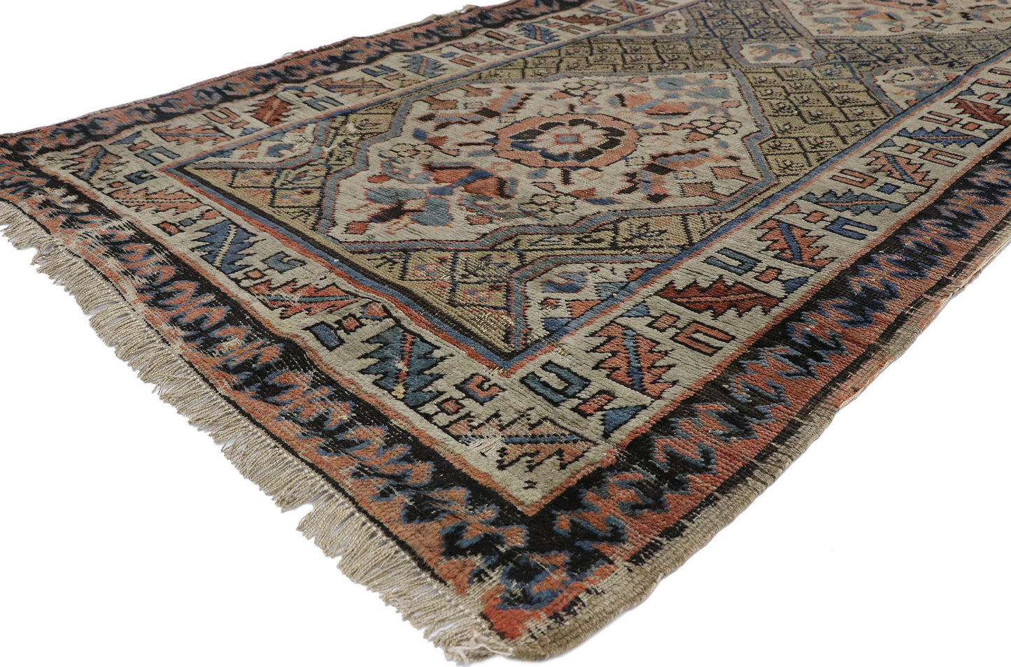 3 x 11 Antique Caucasian Kazak Rug 77058