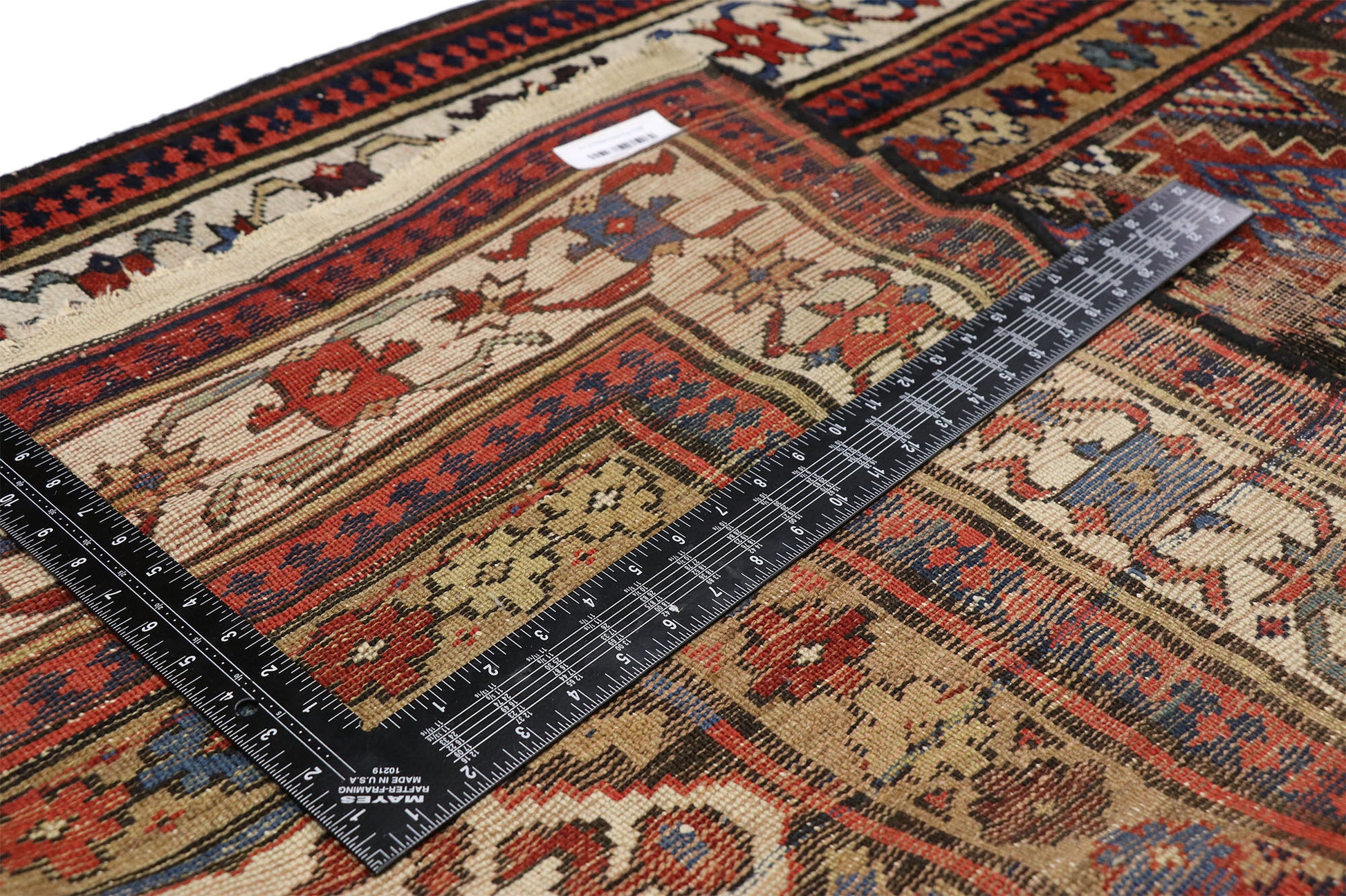 4 x 12 Antique Caucasian Kazak Rug 77059